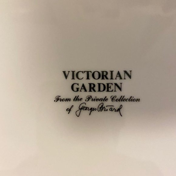 Vintage Victorian Garden Georges Briard Private Collection Platter/Charger Plate - Picture 4 of 7